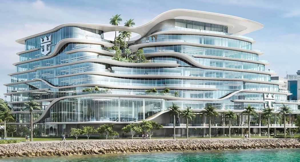 Royal Caribbean Terminal A exterior — The Crown of Miami